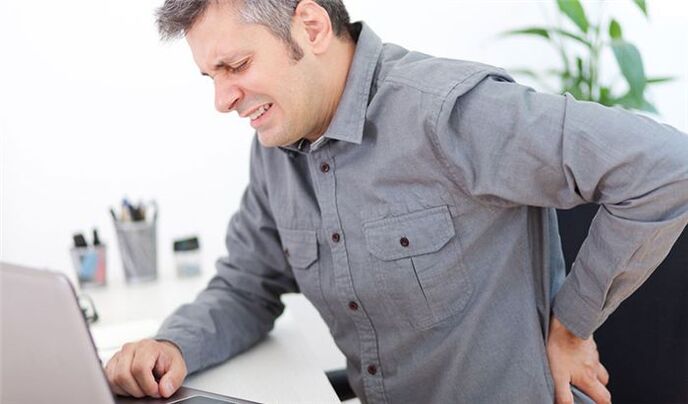 Rückenschmerzen mit Osteochondrose